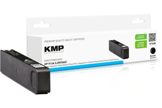 KMP Patrone HP 913A (L0R95AE) black 3500 S. Hybrid-Chip refilled