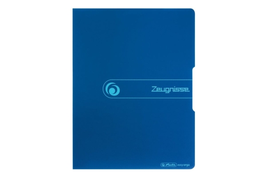 Herlitz Sichtbuch Zeugnisse opak blau 20 Hüllen