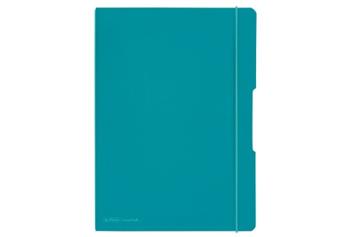 Herlitz Notizheft my.book flex A4 PP 2x 40Bl. kar/lin türkis