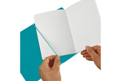 Herlitz Notizheft my.book flex A4 PP 2x 40Bl. kar/lin türkis
