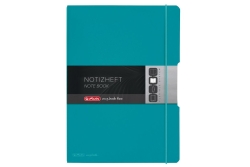 Herlitz Notizheft my.book flex A4 PP 2x 40Bl. kar/lin türkis