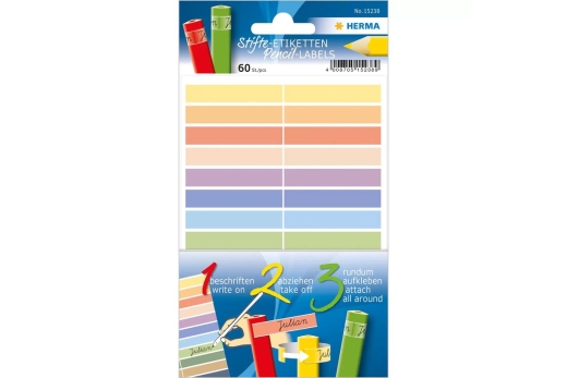 HERMA Stifte-Etiketten bunt 60St.