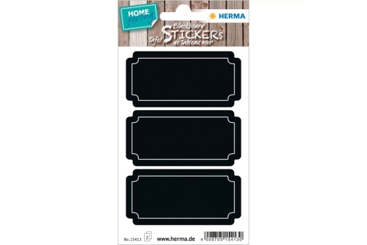 HERMA Tafeletiketten Schilder schwarz 6St.