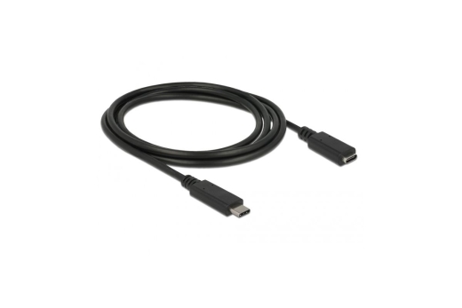 DELOCK Verlängerungskab. USB/C St > Bu SuperSpeed 1.5m schwa