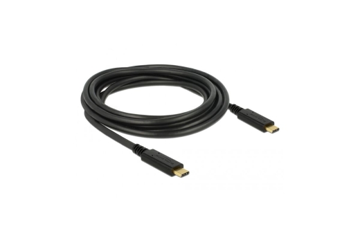DELOCK Kabel USB C > C E-Marker 5A 3.0m schwarz