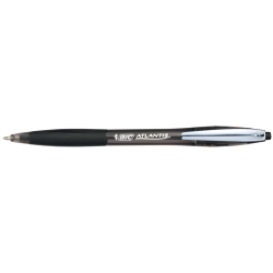Druckkugelschreiber ATLANTIS® Soft - 0,4 mm, schwarz...