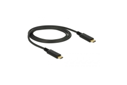 DELOCK Kabel USB 3.1 Gen2 C > C E-Marker 3A 1.0m schwarz