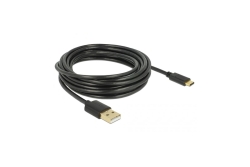 DELOCK Kabel USB 2.0 A > C 4.0m schwarz
