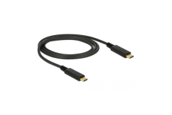 DELOCK Kabel USB 3.1 Gen2 C > C E-Marker 5A 1.0m schwarz
