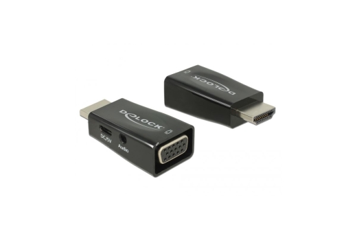 DELOCK Adapter HDMI-A St > VGA Bu mit Audio