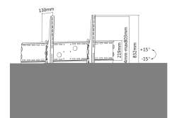 Equip Wandhalterung 60-100/1TFT neig/Curv.1Gelenk 100kg sw retail