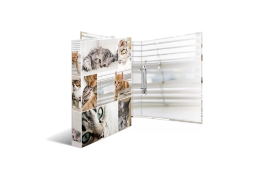 HERMA Ringbuch A4 Katzen 2D