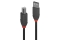 LINDY USB 2.0 Kabel Typ A/B Anthra Line M/M 0.2m
