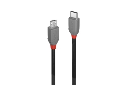 LINDY USB 2.0 Kabel Typ C/Micro-B Anthra Line M/M 2m