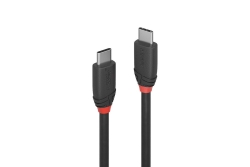 LINDY USB 3.1 Kabel Typ C/C 3A Black Line M/M 0.5m