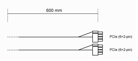be quiet! Power Cable 2x PCIe 6+2-pin CP-6620
