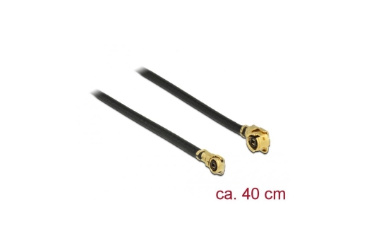 DELOCK Antennenkabel U.FL MHF > IV/HSC MHF St/St 1.13 0.40m