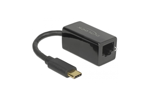 DELOCK Adapter SuperSpeed USB-C St > Gigabit LAN komp. schw.