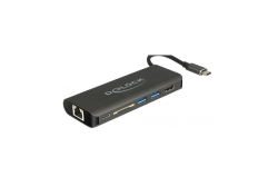 DELOCK Dockingstation USB-C HDMI 4K 30Hz/Gigabit LAN/USB PD