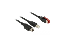 DELOCK PoweredUSB Kab. 24v St > USB-B St + Hosiden...