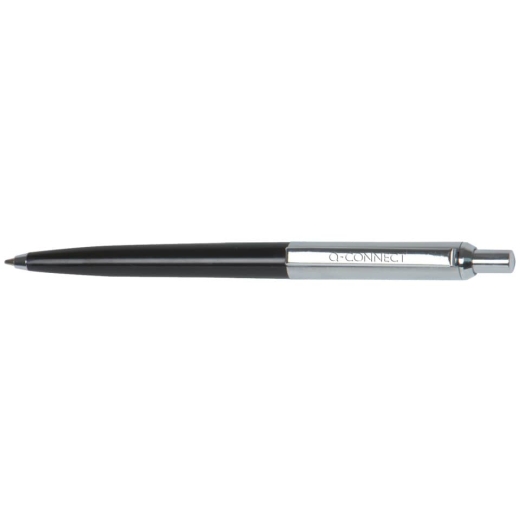 Druckkugelschreiber - M, schwarz/silber