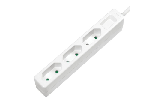Logilink Steckdosenleiste 3-fach, 1,5m Eurostecker, weiß