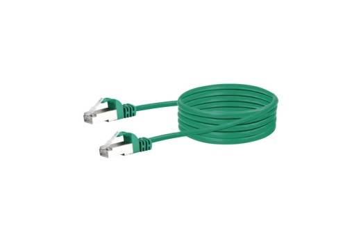 Schwaiger CAT 6 Netzwerkkabel S/FTP mit 1000 MBits 1m Grün