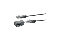 Schwaiger Steckeradapter TAE-F/RJ45 3m Schwarz