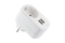 Schwaiger Ladegerät mit Steckdose 2xUSB 230V 3400mA Weiß