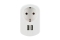 Schwaiger Ladegerät mit Steckdose 2xUSB 230V 3400mA Weiß