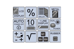 Olympia Taschenrechner LCD-1110 rot