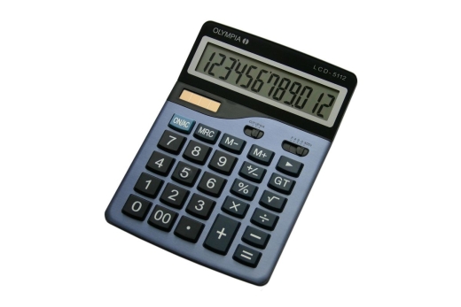 Olympia Taschenrechner LCD-5112 stahlblau