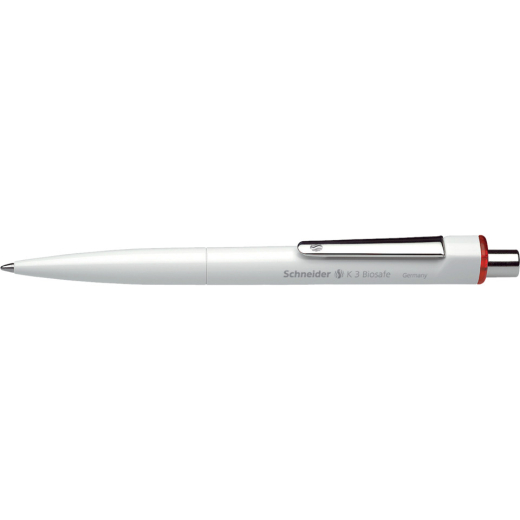 Druckkugelschreiber K3 Biosafe - M, rot (dokumentenecht)