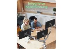 Monitor Arm IcyBox 3 Monitore bis zu 32 USB/AUDIO extern...