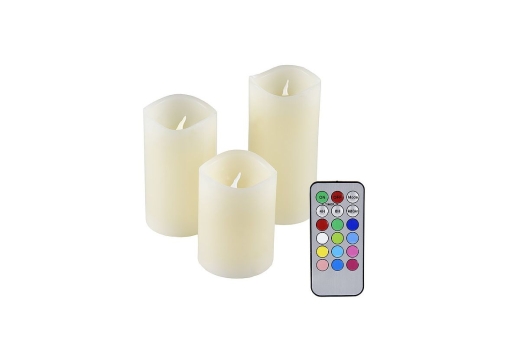 Olympia IOIO LED-Wachskerzen Set LED 48 3er Set