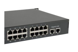 LevelOne PoE+Switch 32xFE PoE/2xGE 250W 19 unmanaged Metall