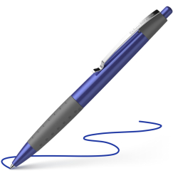 Druckkugelschreiber Loox - M, blau (dokumentenecht)