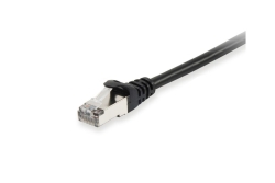 Equip Patchkabel Cat6A S/FTP 2xRJ45 1.00m schwarz LSZH Polybeutel