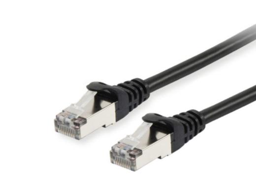 Equip Patchkabel Cat6A S/FTP 2xRJ45 2.00m schwarz LSZH Polybeutel