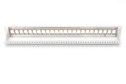 DIGITUS Patchpanel 1HE 24-Port Modular grau transp.-Beschri.