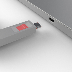 LINDY USB Typ C Port Schloss rot