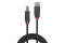 LINDY USB 2.0 Kabel Typ A/B Anthra Line M/M 2m