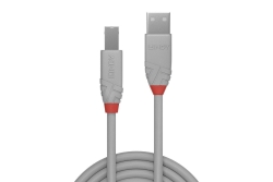 LINDY USB 2.0 Kabel Typ A/B Anthra Line M/M 2m