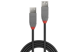 LINDY USB 2.0 Verlängerung Typ A/A Anthra Line M/F 2m