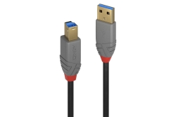 LINDY USB 3.0 Kabel Typ A/B Anthra Line M/M 0.5m