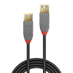 LINDY USB 3.0 Verlängerung Typ A/A Anthra Line M/F 1m