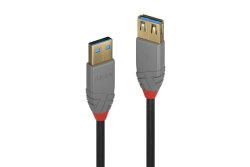 LINDY USB 3.0 Verlängerung Typ A/A Anthra Line M/F 1m