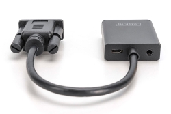 DIGITUS Konverter VGA > HDMI + Audio Full HD 1080p schwarz