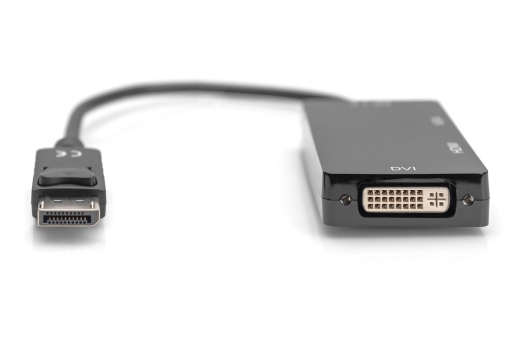 DIGITUS DisplayPortkonverterkabel DP->HDMI+DVI+VGA 0.2m