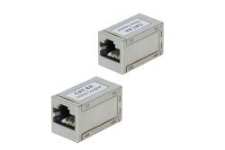 Logilink Patchkabelverbinder 1:1 Cat.6A STP, Metallgehäuse